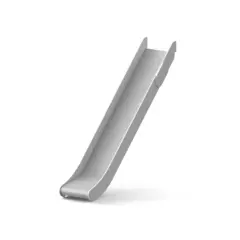 Sklie stor | Grå 180 cm 340 cm lang rutsjebane med jordanker