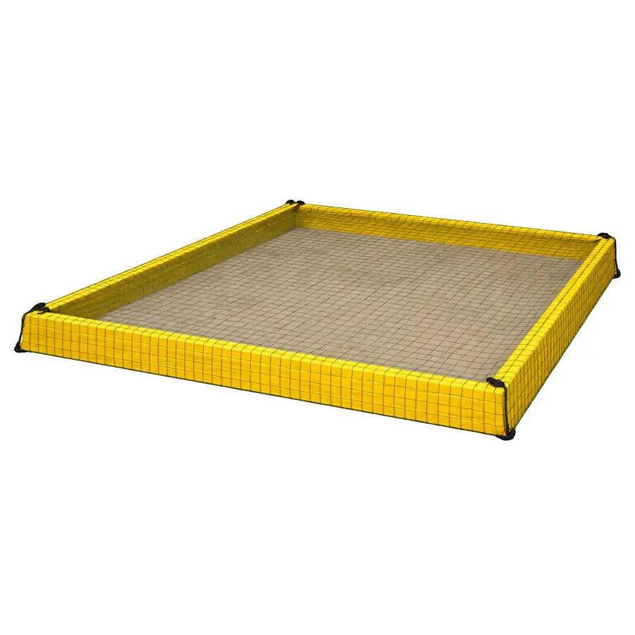 Sandkassenett 2,4 x 2,4 m Kattenett inkl. festesnor og knapper 