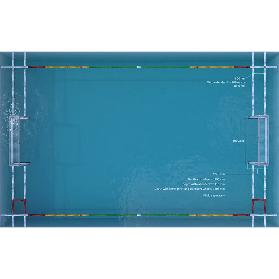 Vannpolo Mål Multi PRO 2,5 meter 