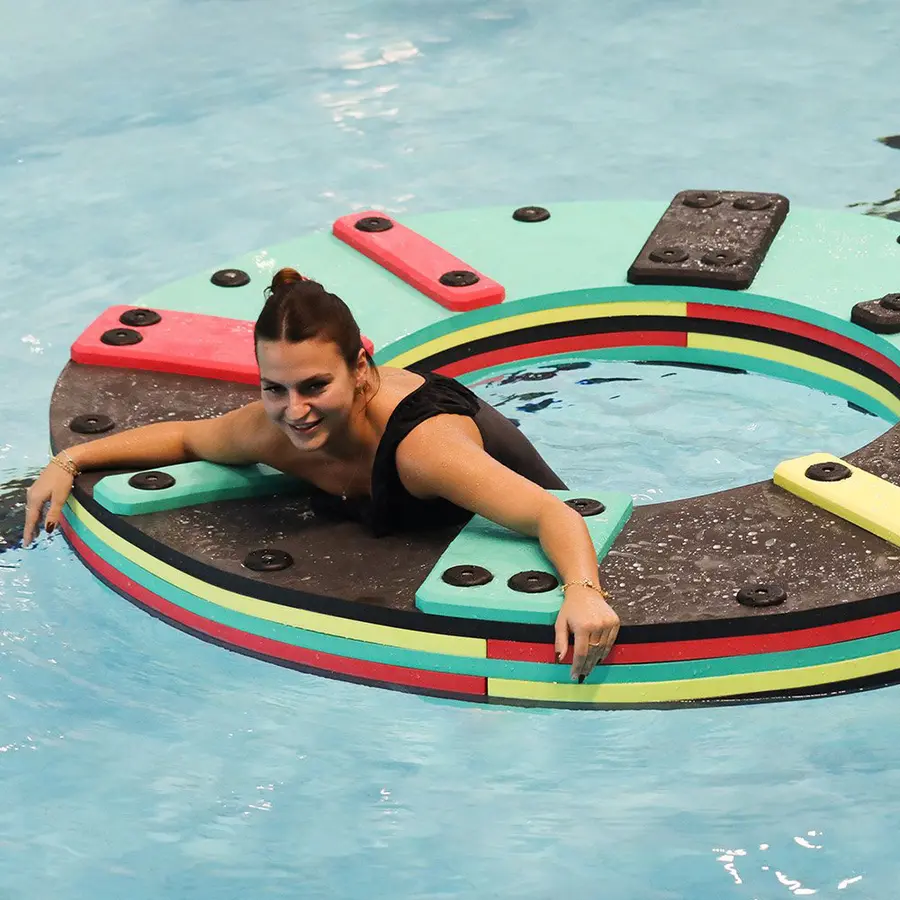 Flyteleke Lykkehjul Stor vannleke til basseng 