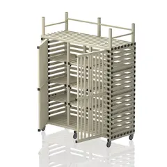 Oppbevaringsskap med topphylle Mega Beige | 176 x 76 x 227 cm