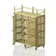 Oppbevaringsskap med topphylle Mega Gul | 176 x 76 x 227 cm 