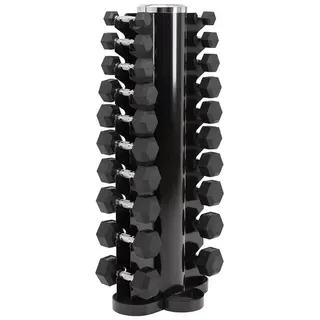 Master Fitness Manualstativ til 10 par Hexagon 1-10 kg | Hantelstativ