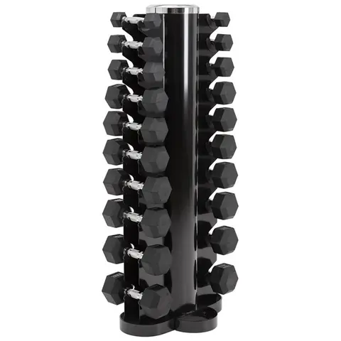 Master Fitness Manualstativ til 10 par Hexagon 1-10 kg | Hantelstativ