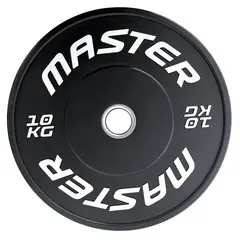 Vektskive MF Bumperplate Gummiert 10 kg Hull: 50 mm | 10 kg
