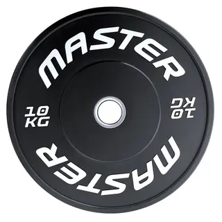 Vektskive MF Bumperplate Gummiert 10 kg Hull: 50 mm | 10 kg