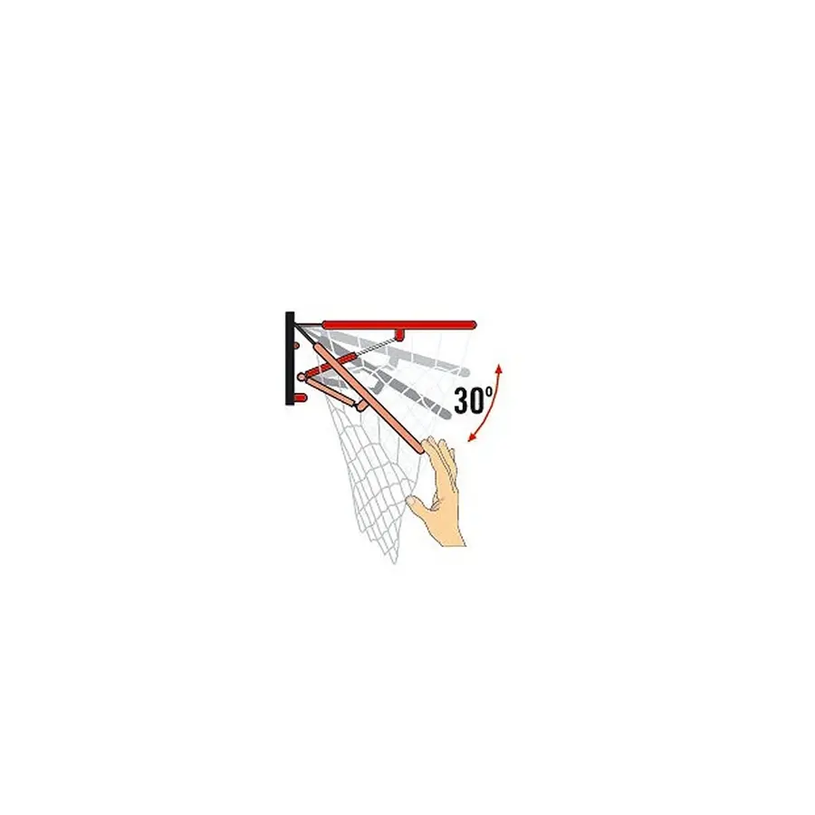 Basketballkurv med nett og plate Utebruk | komplett sett 