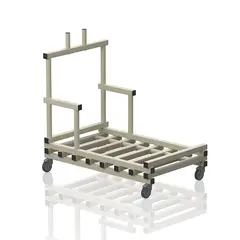 Transportvogn v&#229;trom | Beige 118 x 74 x 115 cm