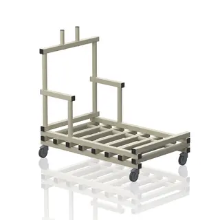 Transportvogn v&#229;trom | Beige 118 x 74 x 115 cm