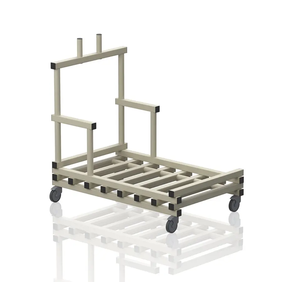 Transportvogn våtrom | Beige 118 x 74 x 115 cm 
