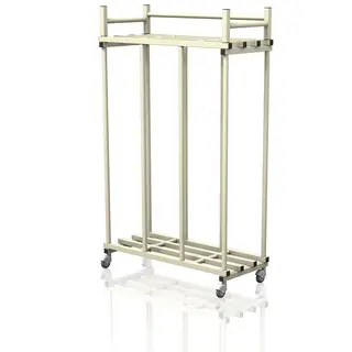 Oppbevaringsvogn for flyteleker &amp; matter Beige | 140 x 60 x 225 cm (LxDxH)