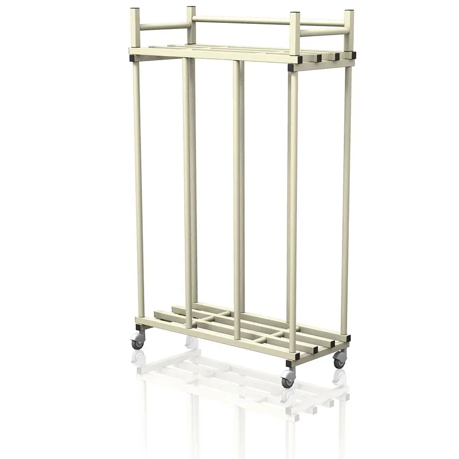 Oppbevaringsvogn for flyteleker & matter Beige | 140 x 60 x 225 cm (LxDxH) 