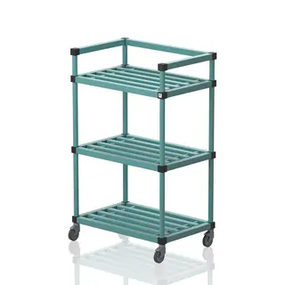Oppbevaringshylle med hjul 92x60x148 cm | Flyttbar hylle til v&#229;trom