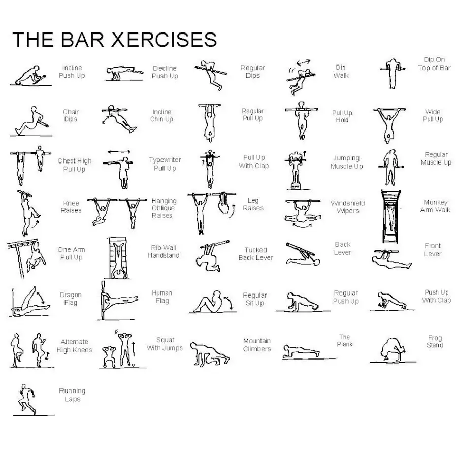 The BarX PRO - stort treningsstativ Utendørs treningsapparat 