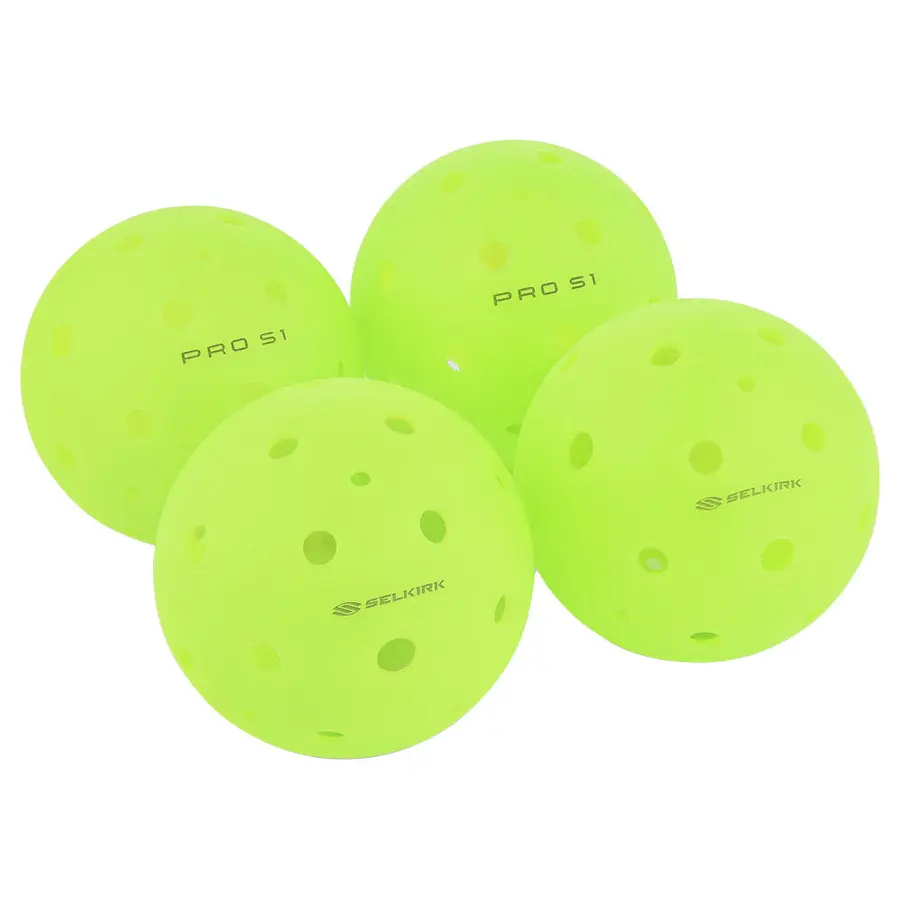 Pickleball Selkirk Pro S1 Utendørs ball 4 stk. | Trening og match 