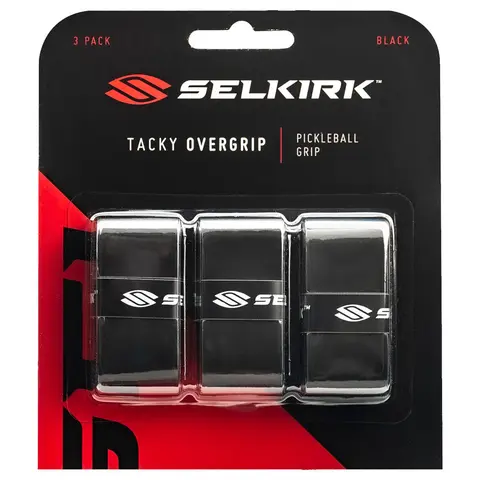 Overgrip Selkirk Tacky Svart 3 stk. | &#216;kt grepskomfort