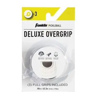 Overgrip Franklin Sports Deluxe Hvit 3 stk. | &#216;kt grepskomfort