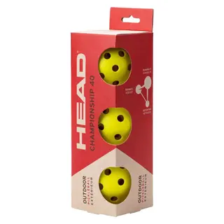 Pickleball Championship 40 Utend&#248;rs ball 3 stk. | Fritid, trening og match