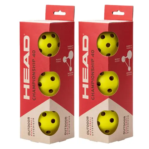 Pickleball Championship 40 Utend&#248;rs ball 6 stk. | Fritid, trening og match