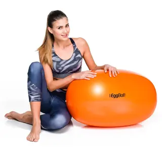 Terapiball - Eggball oransje 55 cm Styrke og stabiliseringsøvelser