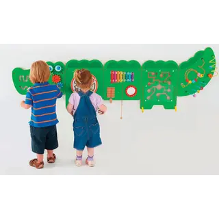 Veggpanel Krokodille Aktivitetsvegg 5 elementer | 175cm x 36cm  x 10cm