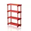 Hyllereol 100 cm | Rød 100 x 40 x 153 cm (B x D x H) 