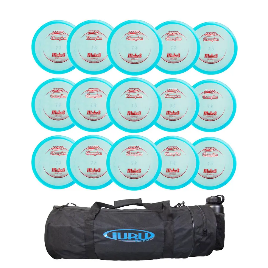 Discgolf Midrange Champion Mako3 Klassesett 15 stk | Mellomdistanse | Bag 