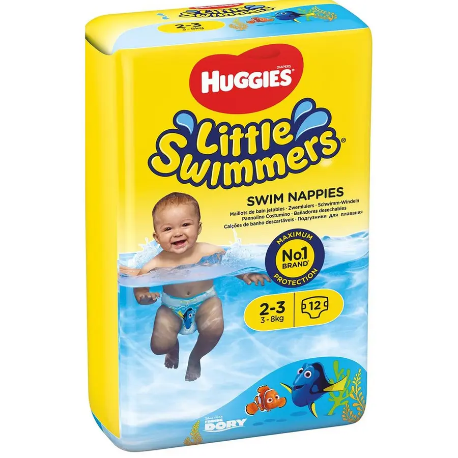 Bleie Huggies Str.  3-8 kg  Pall (45) 45 kartonger a 96 bleier 