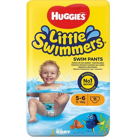 Bleie Huggies - Badebleie/sv&#248;mmebleie Str. 12-18 kg / 88 bleier