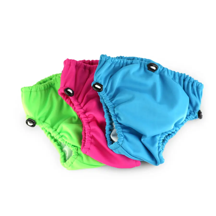 Aqua Nappy Klubben Badebleie | 12-18 mnd Blå | Justerbar strikk i midje og lår 