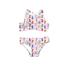 Mjau Bikini 104-110cm Slipstop | Flerfarget | Polyamid/Elastan