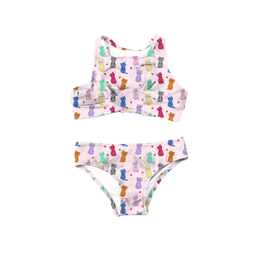 Mjau Bikini 104-110cm Slipstop | Flerfarget | Polyamid/Elastan 