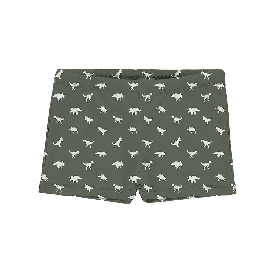 Dino Green Badebukse 116-122cm Slipstop | Grønn| Polyester/Elastan 