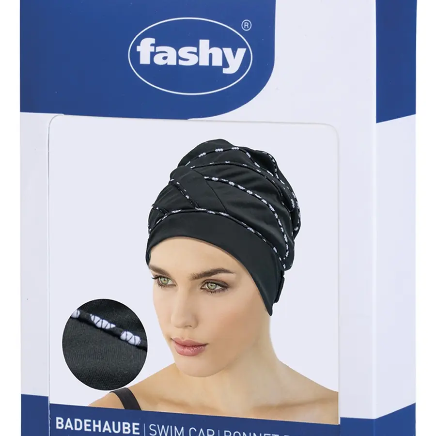 Fashy badehette i tøy Tøybadehette | Marineblå/Hvit 