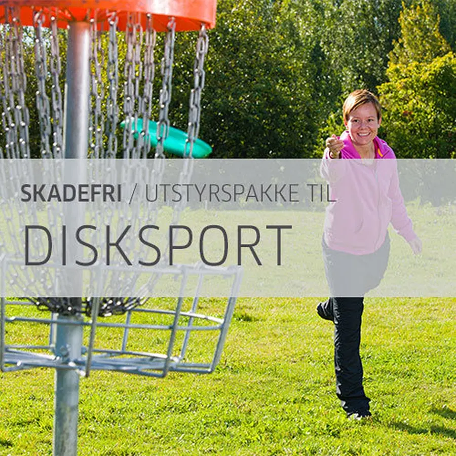 Skadefripakke Discsport Pakke til treningsprogram frisbeegolf 