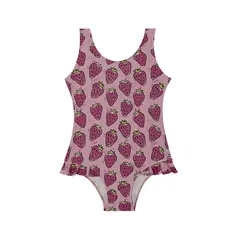 Strawberry Badedrakt 104-110cm Slipstop | Rosa | Polyester/Elastan