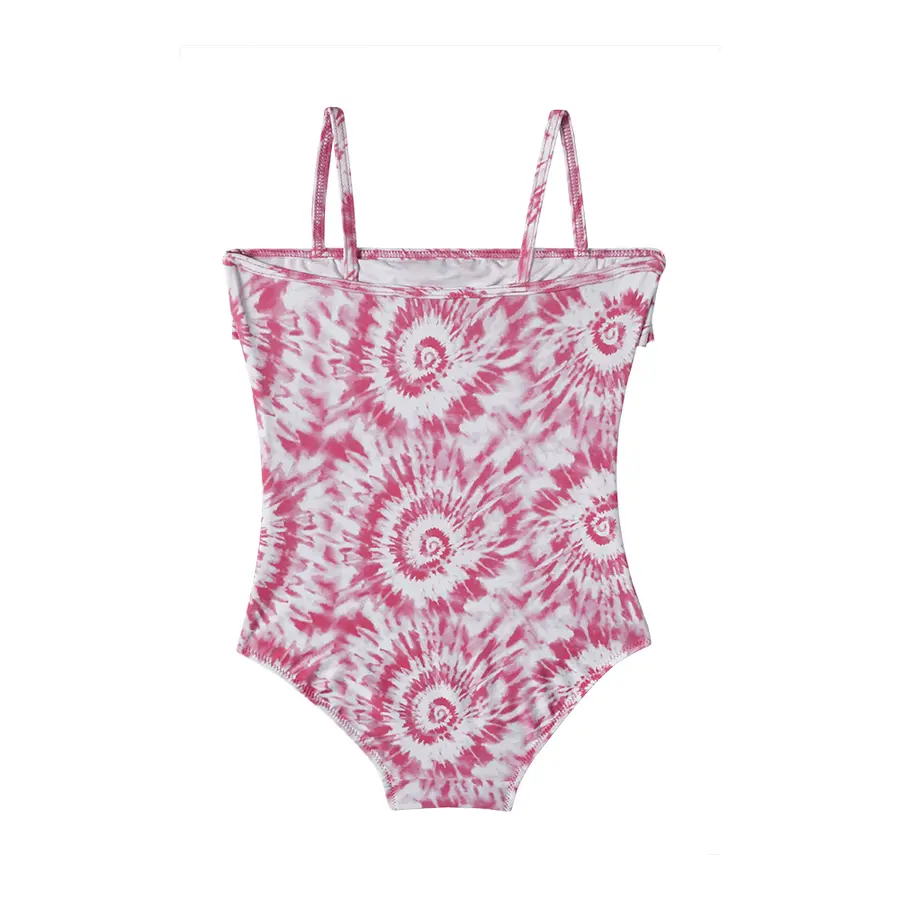 Adele Badedrakt 116-122cm Slipstop | Rosa/Hvit | Polyamid/Elastan 