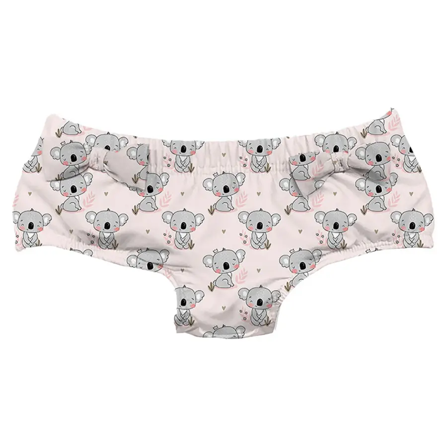 Blissful Nappy Badebukse 80/86cm Slipstop | Rosa/Grå | 12-18 mnd 