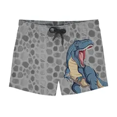 Goliath Short Badebukse 128-134cm Slipstop | Gr&#229;/Flerfarget | Polyester