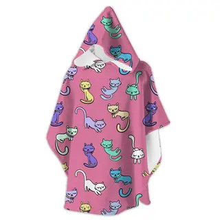 Slipstop Badeponcho Kitties Hetteponcho | Onesize 2-8 &#229;r