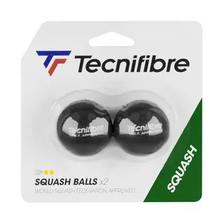Tecnifibre Squashball Double Yellow (2) Svak sprett | Match