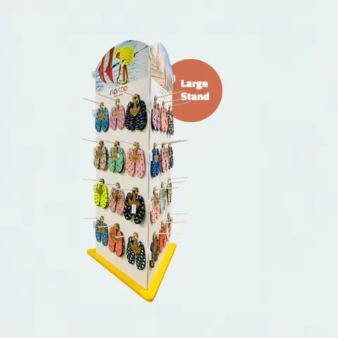 Slipstop gulvstativ stort 3 sider med 3 x 4 oppheng