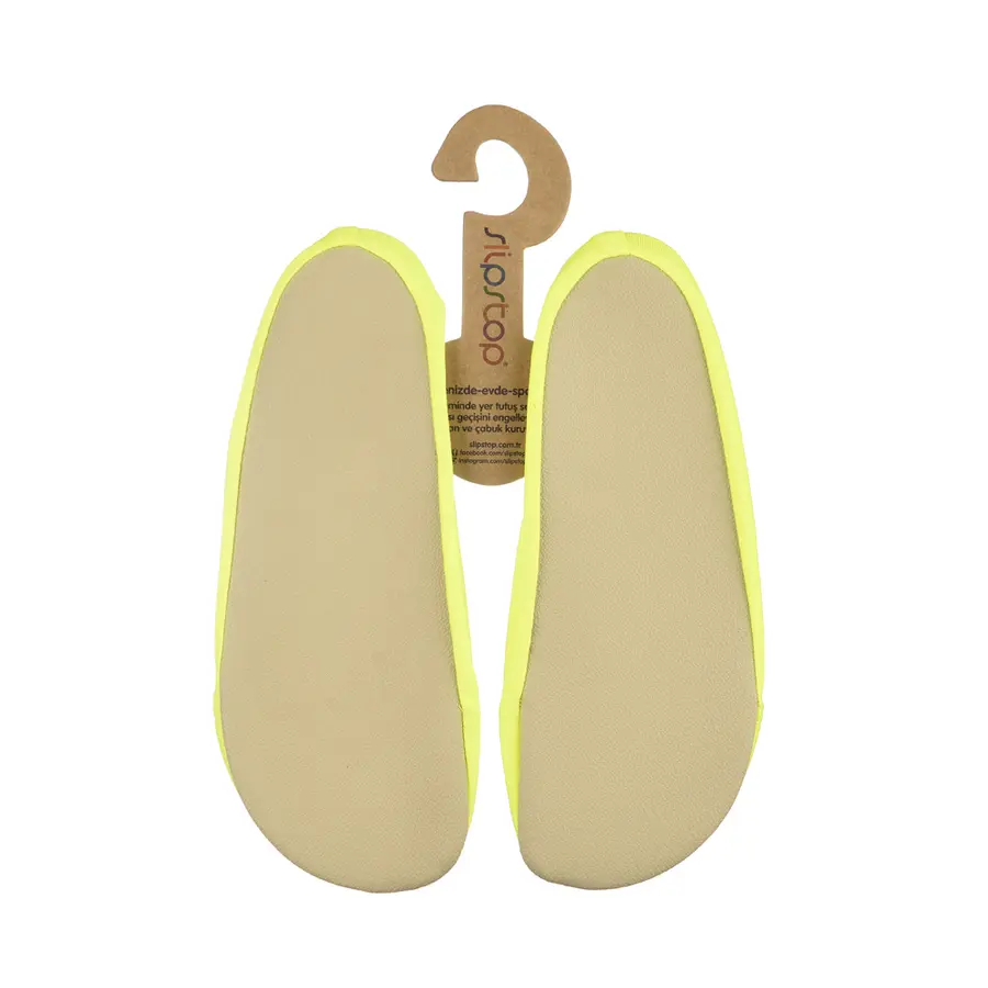 Slipstop Antisklisokker Neon Yellow S Allsidige gymsokker voksen 