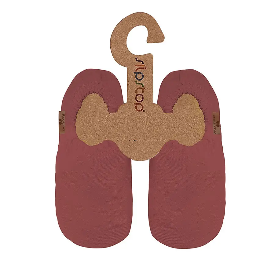 Slipstop Tøfler Burgundy Junior XS Barnetøfler med antiskli 