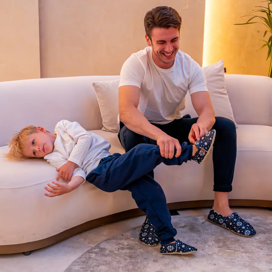 Slipstop Tøfler Magic Stars Junior XS Barnetøfler med antiskli 