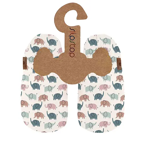 Slipstop T&#248;fler Elefant Barnet&#248;fler med antiskli