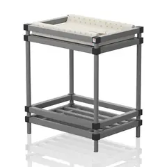 Stellebord til garderoben | Grå Grått stellebord til våtrom