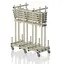 Oppbevaring til 10 innslagstavler |Beige Tralle for touchpads 