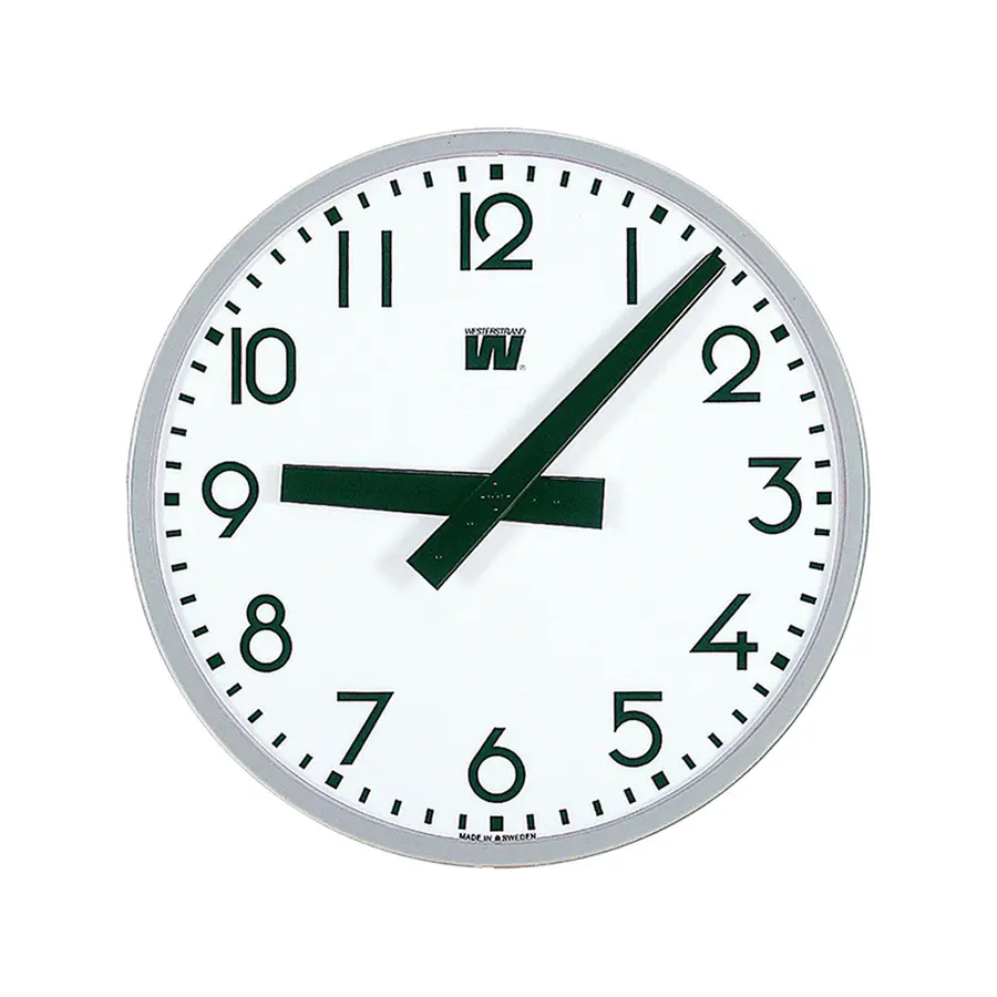 Klokke til svømmehall Quartz | 40 cm Analog klokke til våtrom | 230VAC 