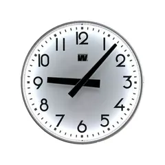 Klokke til utend&#248;rs bruk | Analog 40 cm LED belysning | GPS 230VAC | Veggmontert